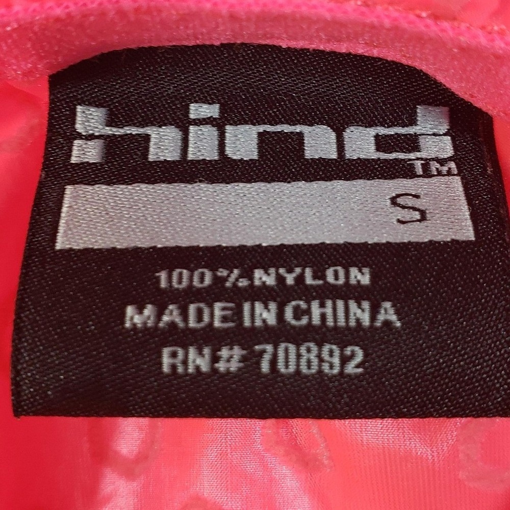 Hind Womens Neon Pink Hooded Windbreaker Running Jacket Size S Full Zip Hexagon - Picture 2 of 11